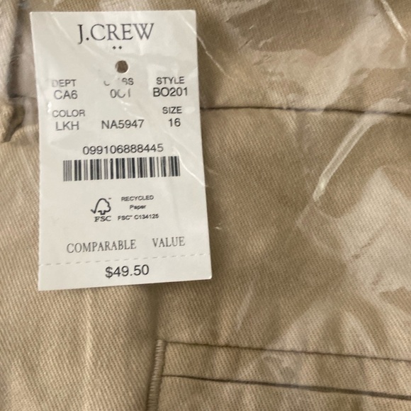 NWT J. Crew Factory Chino Shorts - Picture 2 of 2